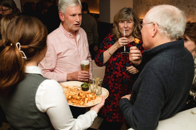 Loyal guests celebrating the new vision launch night at Indian Essence Petts Wood.