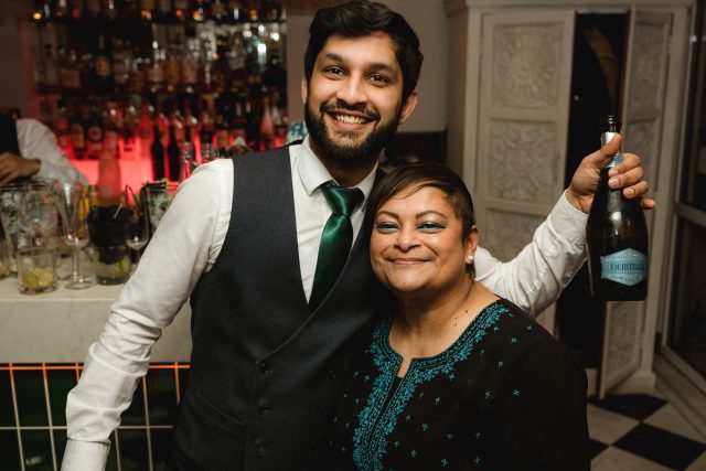 Indian Essence Petts Wood: Toasting to our new vision with loyal restaurant guests.
